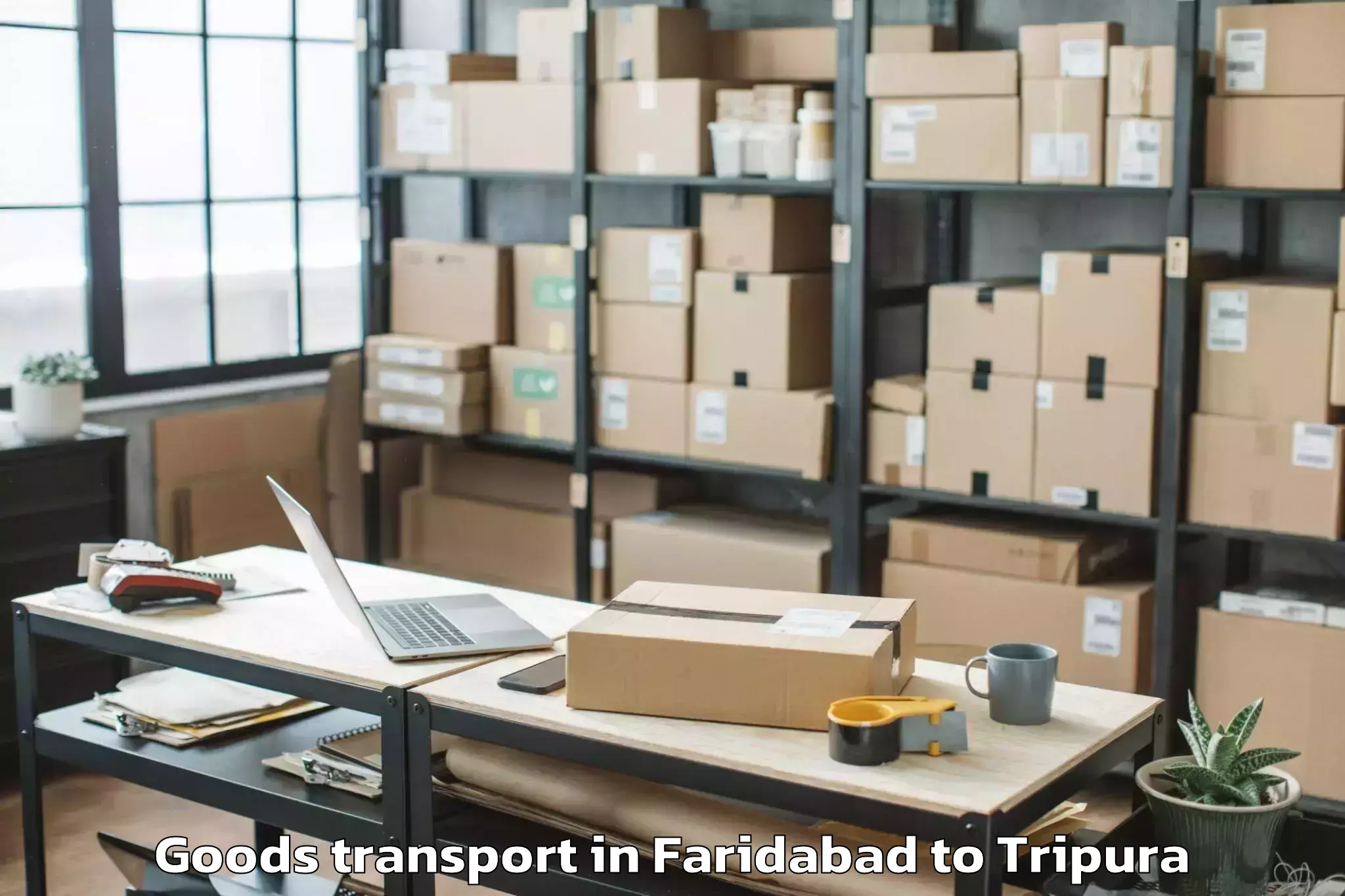 Book Faridabad to Tripura University Agartala Goods Transport